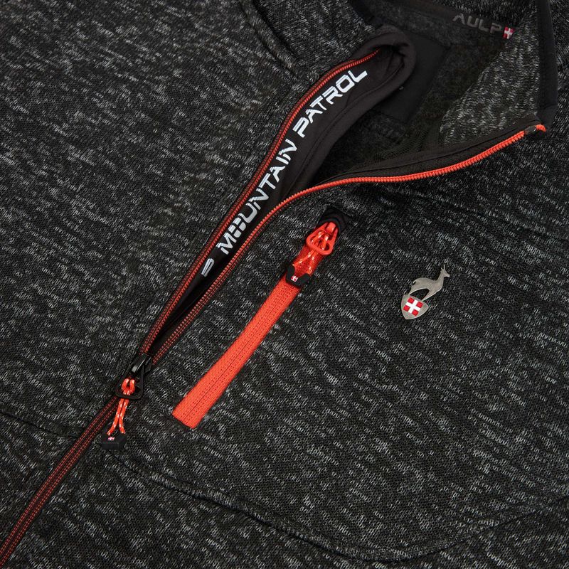 Мъжки поларен суитшърт Aulp Navoy Melanged Knit black 1 4