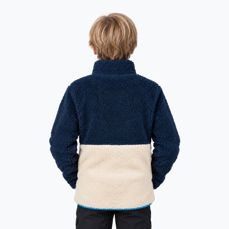 Детски поларен суитшърт Aulp Tiger Sherpa blue 1 2