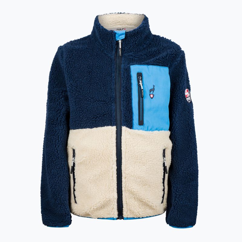 Детски поларен суитшърт Aulp Tiger Sherpa blue 1 3