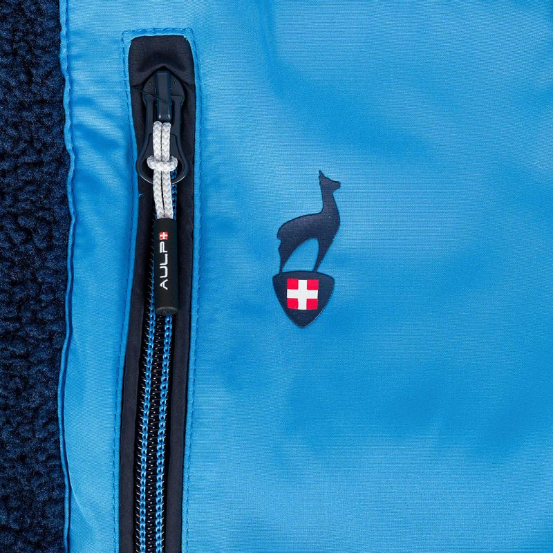 Детски поларен суитшърт Aulp Tiger Sherpa blue 1 6