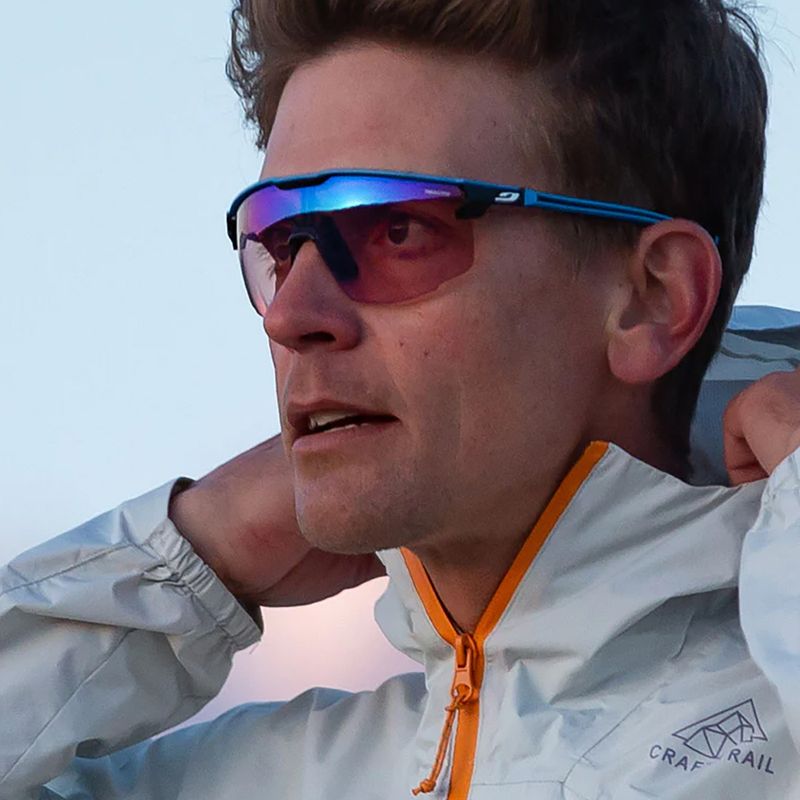 Julbo Ultimate Reactiv 1-3 High Contrast матови сини/черни очила за колоездене 7