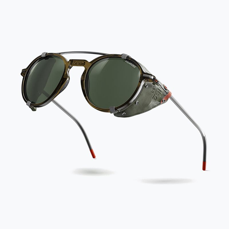 Слънчеви очила Julbo Legacy Polarized полупрозрачни кафяви/каки/оранжеви 5