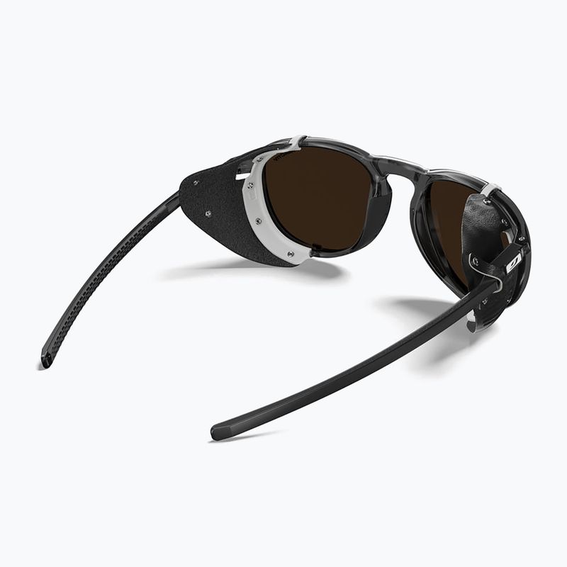 Julbo Millenium Reactiv Поляризирани лъскави полупрозрачни слънчеви очила черно/черно/бяло 2
