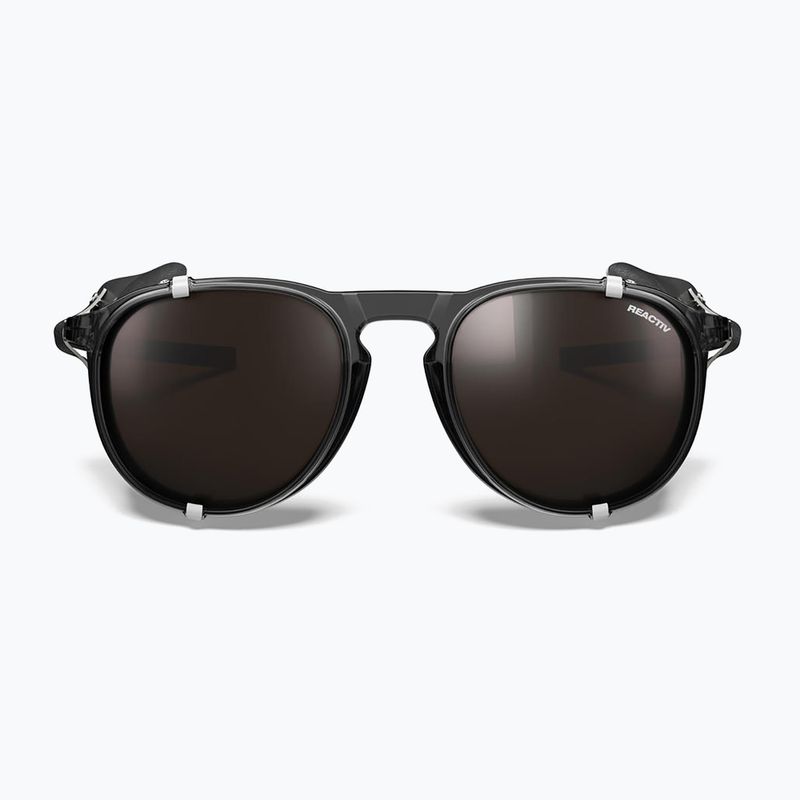 Julbo Millenium Reactiv Поляризирани лъскави полупрозрачни слънчеви очила черно/черно/бяло 3