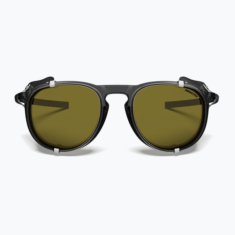 Julbo Millenium Reactiv Поляризирани лъскави полупрозрачни слънчеви очила черно/черно/бяло 4