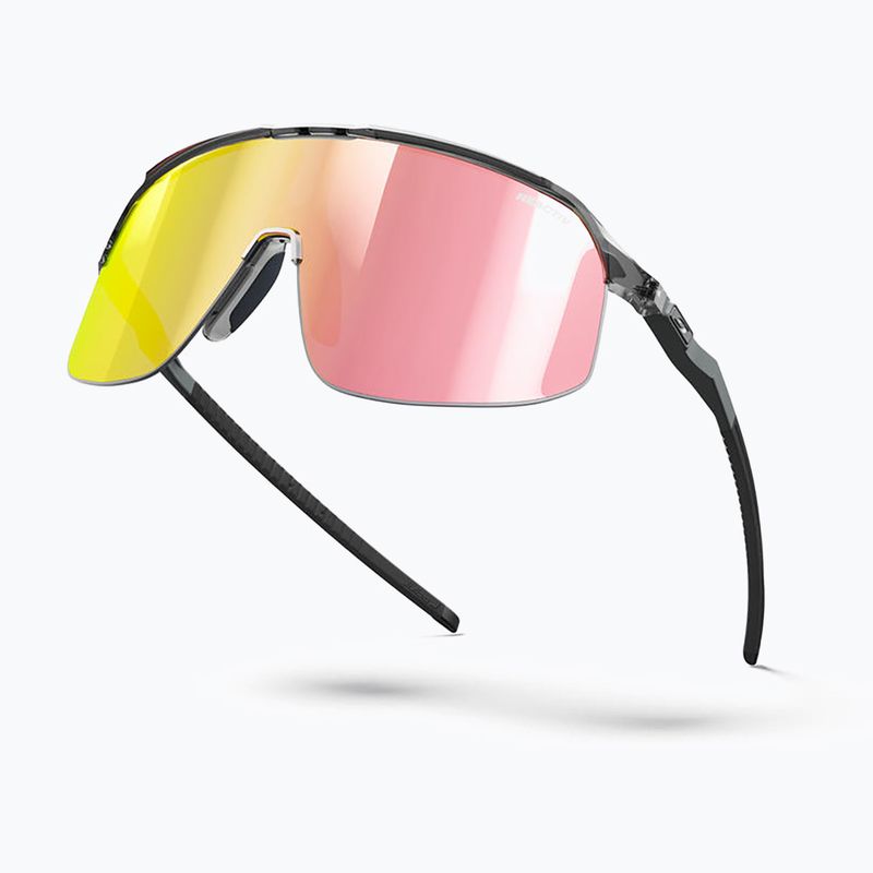 Julbo Density Reactiv лъскави полупрозрачни слънчеви очила черно/сиво/многопластово розово злато 6