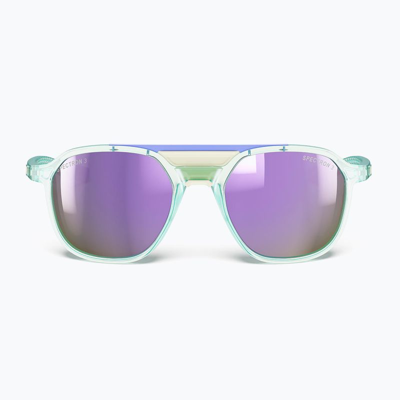 Julbo Slack Cover Spectron лъскави полупрозрачни слънчеви очила в цвят мента/светло сиво 8