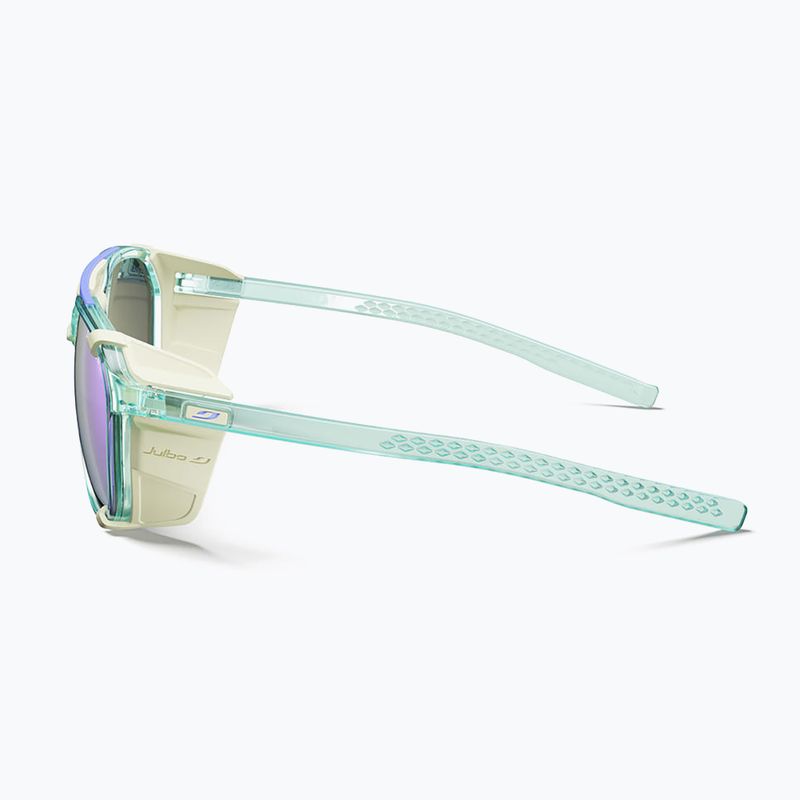 Julbo Slack Cover Spectron лъскави полупрозрачни слънчеви очила в цвят мента/светло сиво 10