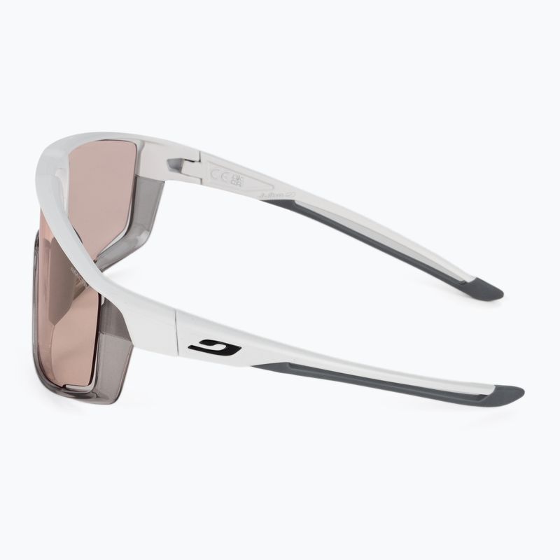 Очила за колоездене Julbo Fury Reactiv 1-3 High Contrast матово бяло/прозрачно сиво 4