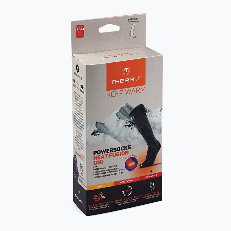 Отопляеми чорапи Therm-ic Powersocks Heat Fusion Uni grey/ black 7