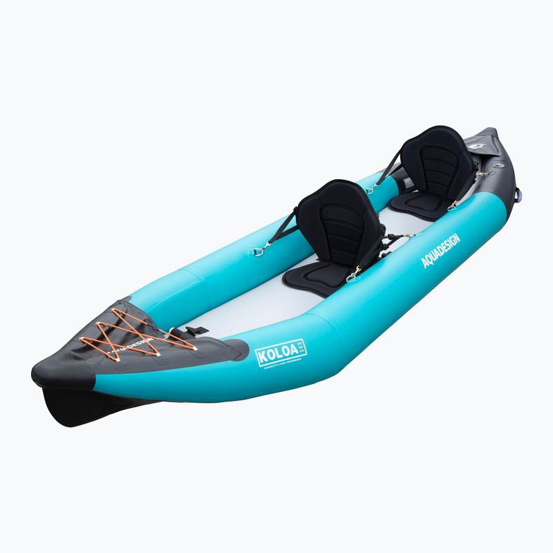 AQUADESIGN Надуваем каяк за 2 лица Koloa 360 cm син/черен 3