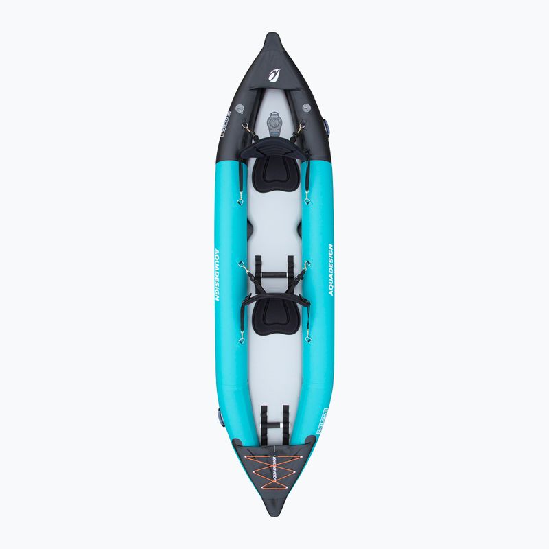 AQUADESIGN Надуваем каяк за 2 лица Koloa 360 cm син/черен 6