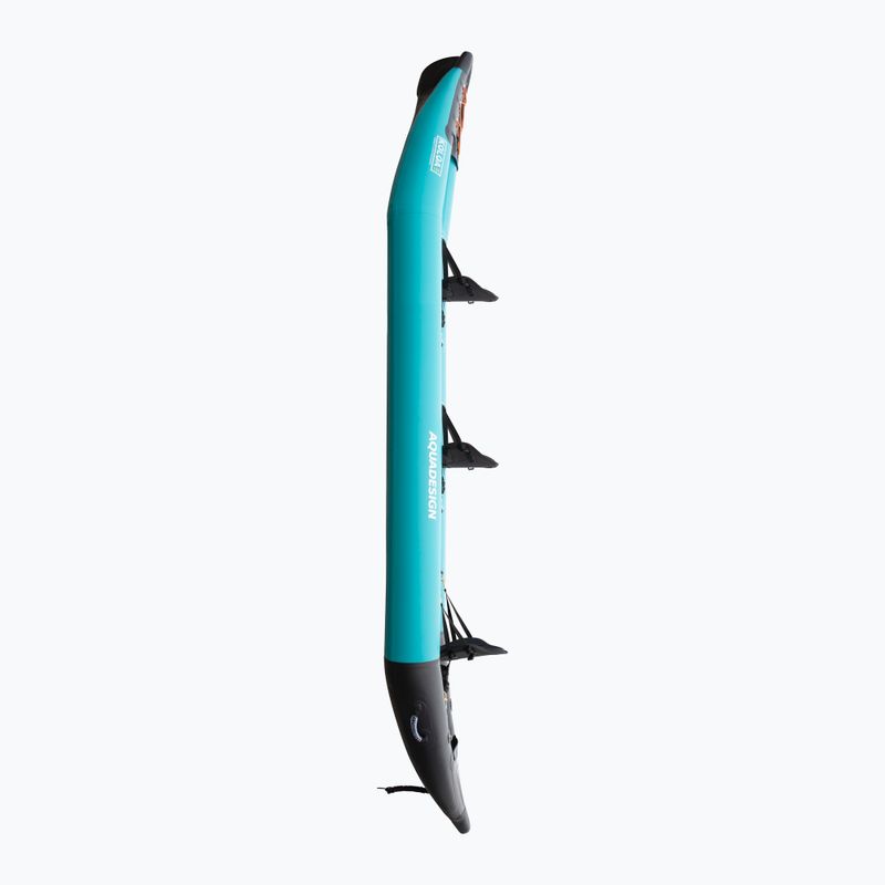 AQUADESIGN Koloa 400 cm син/черен надуваем каяк за 3 човека 3