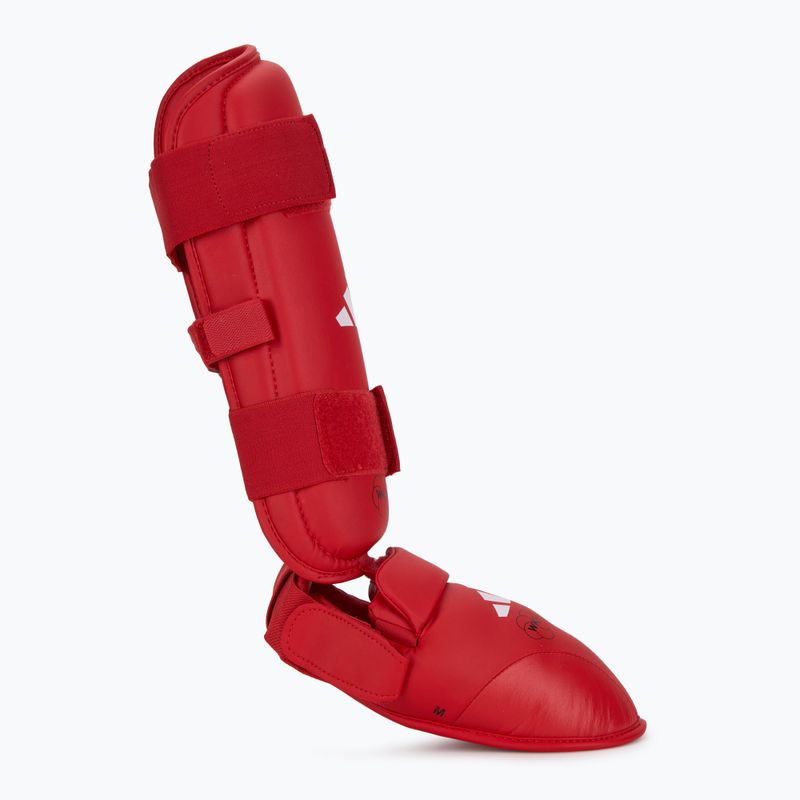 Протектори за подбедрици adidas WKF red 3