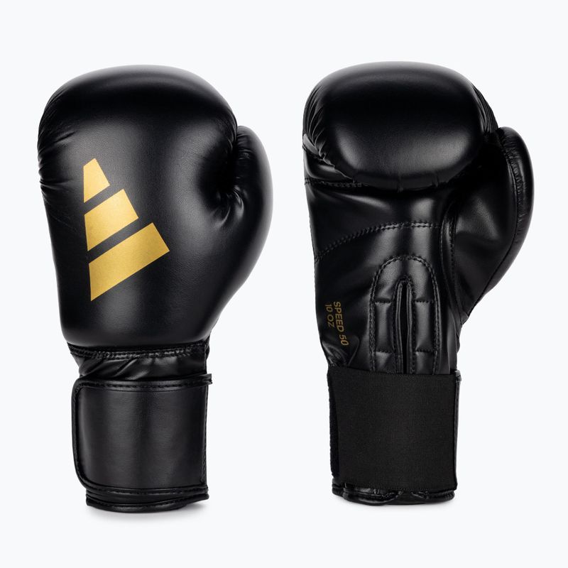 Боксови ръкавици adidas Speed 50 black/gold