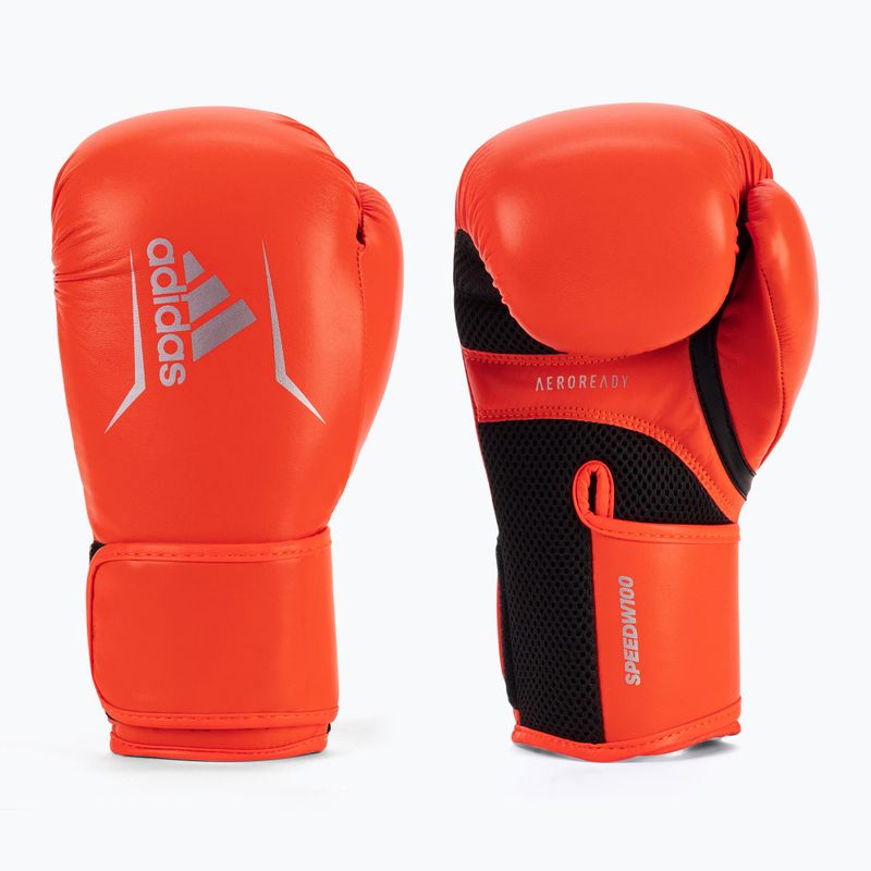 Дамски боксови ръкавици adidas Speed 100 червено/черно ADISBGW100-40985