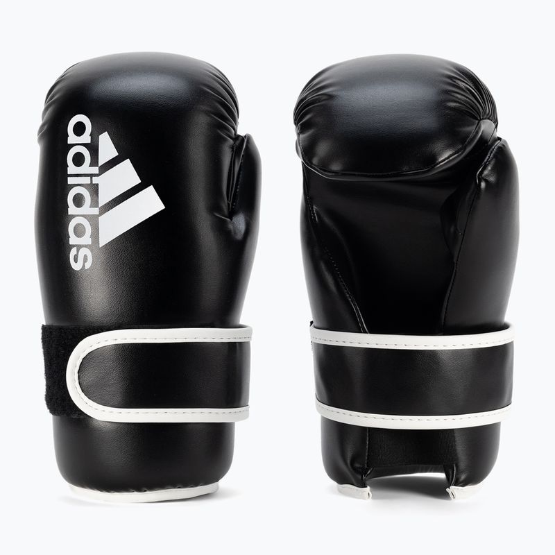 Adidas Point Fight Боксови ръкавици Adikbpf100 черно и бяло ADIKBPF100