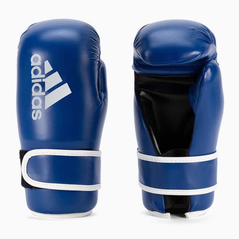 adidas Point Fight боксови ръкавици Adikbpf100 синьо и бяло ADIKBPF100