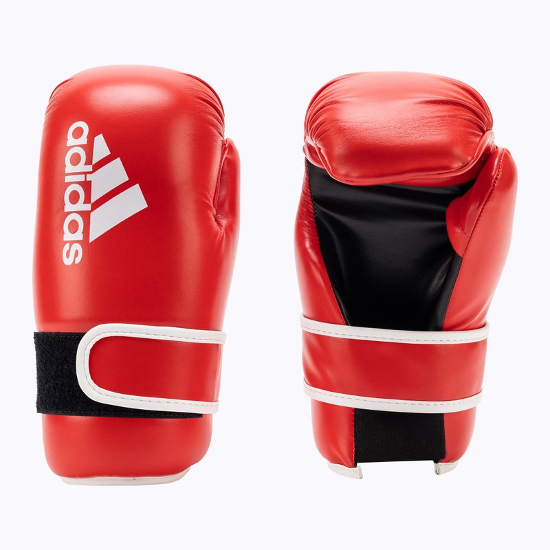 adidas Point Fight боксови ръкавици Adikbpf100 червено и бяло ADIKBPF100