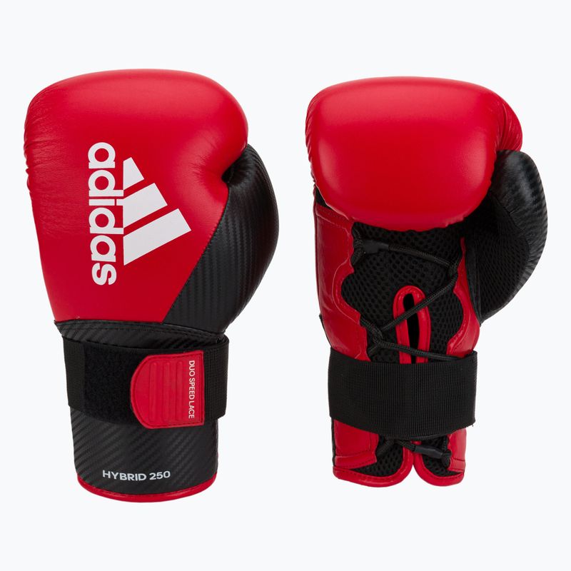 adidas Hybrid 250 Duo Lace червени боксови ръкавици ADIH250TG