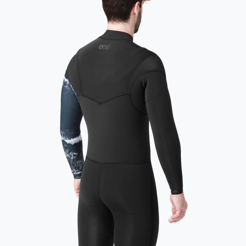 Мъжки неопренов костюм за плуване Picture Equation Печат 4/3 mm black 9