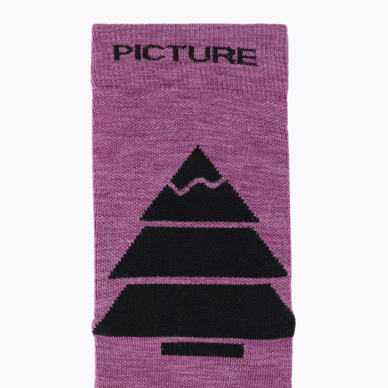 Скиорски чорапи Picture Wooling bright magenta 4