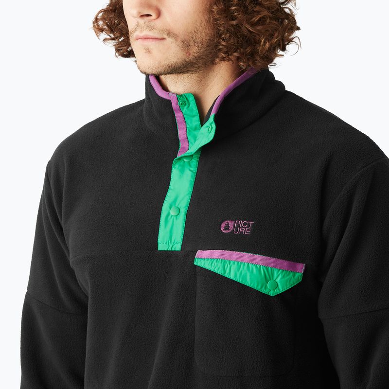 Мъжки скиорски поларен суитшърт Picture Arcca 1/4 Zip black 5