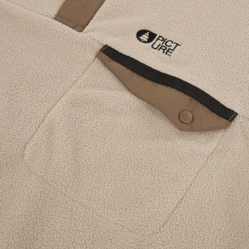 Мъжки скиорски поларен суитшърт Picture Arcca 1/4 Zip pure cashmere 8