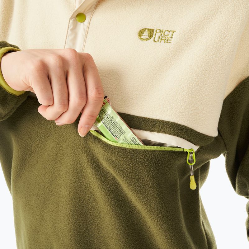 Дамски скиорски поларен суитшърт Picture Arcca 1/4 Zip tobacco 5