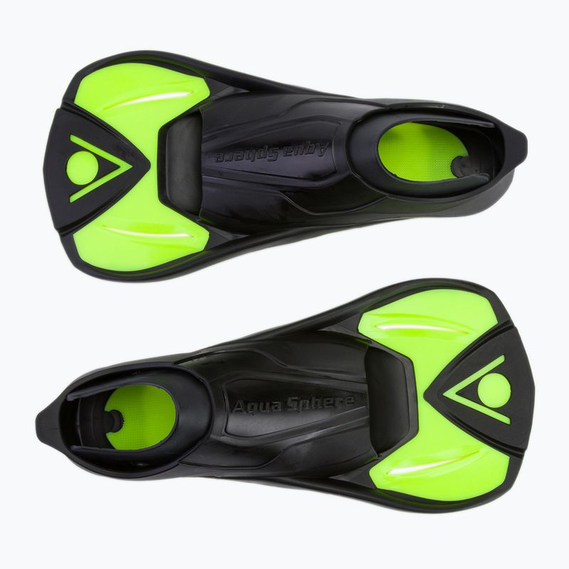 Детски плавници за плуване Aqua Sphere Microfin в черно и жълто FA3260701S 2