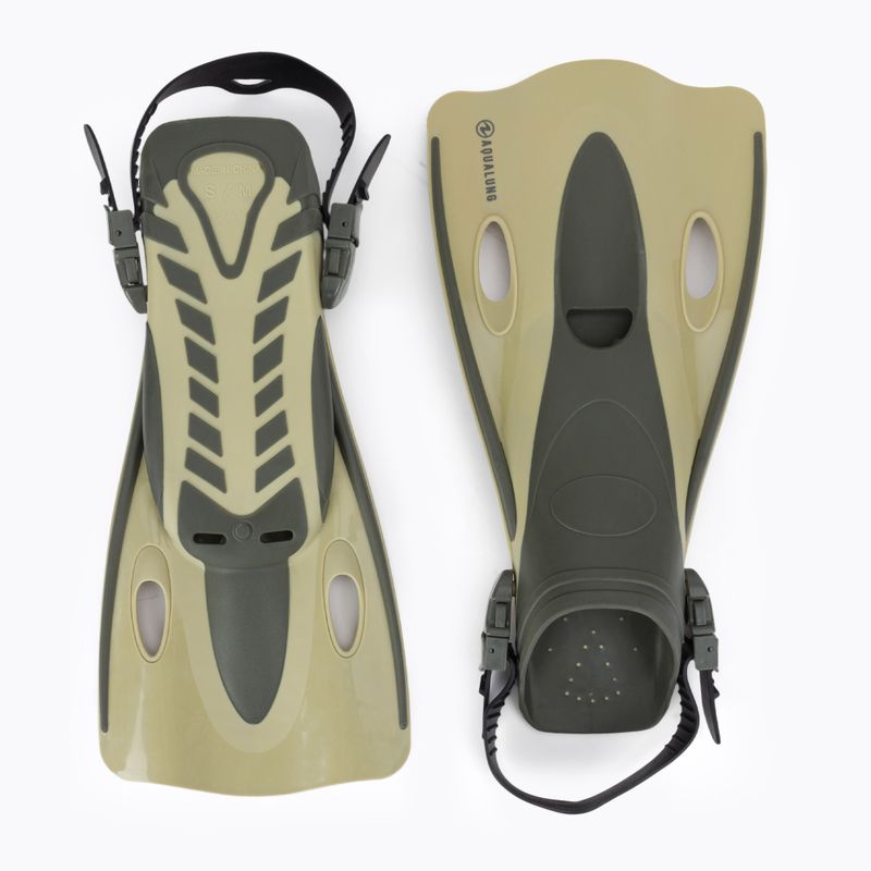 Aqualung Twister кафяви и зелени плавници за гмуркане FA3649896SM 2