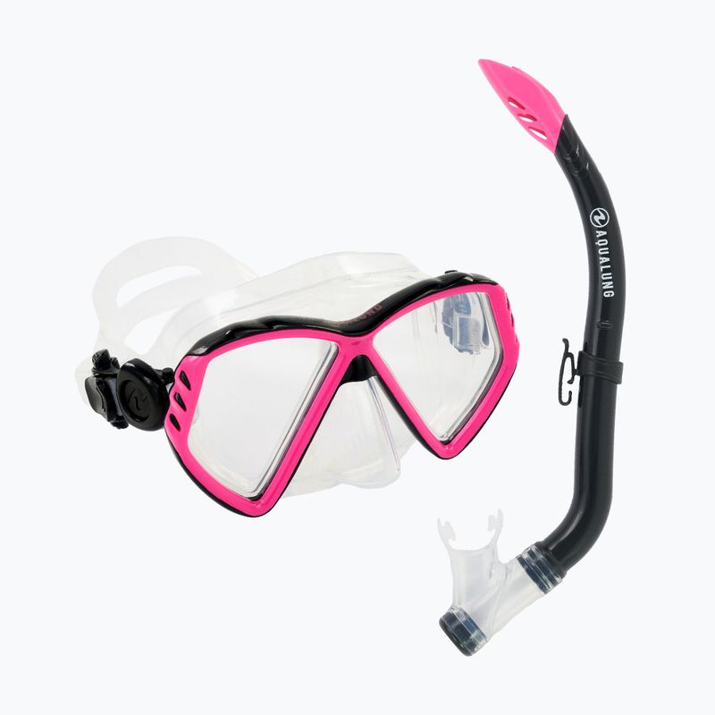 Aqualung Cub Combo детски комплект маска + шнорхел черен/розов SC3990002 10