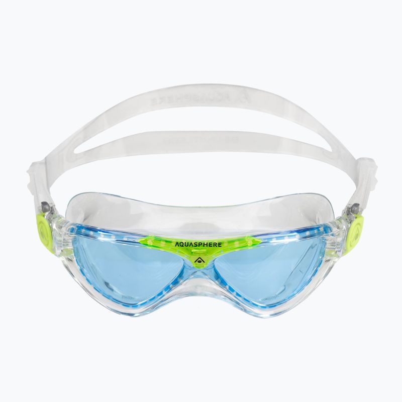 Детска маска за плуване Aquasphere Vista прозрачна/яркозелена/синя MS5630031LB 2