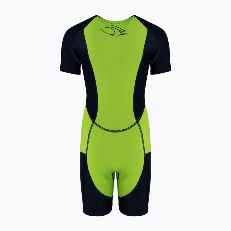 Детски неопренов костюм за плуване Aquasphere Stingray HP bright green/navy blue 3