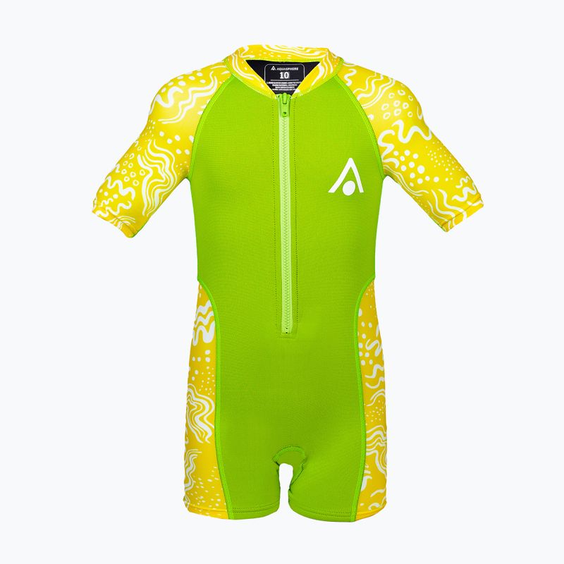 Детски неопренов костюм за плуване Aquasphere Stingray 2.0 green/yellow