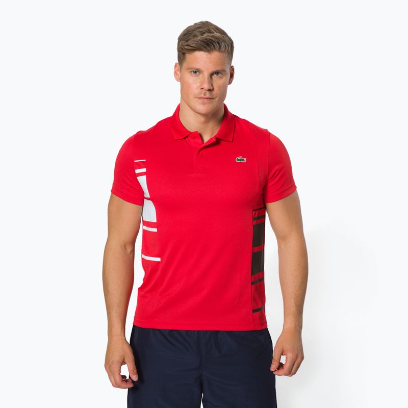 Мъжка тенис поло риза Lacoste червена DH0866 2