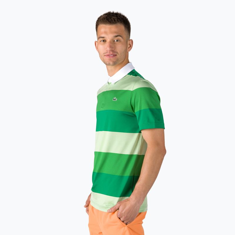Мъжка тенис поло риза Lacoste зелена DH0872 2