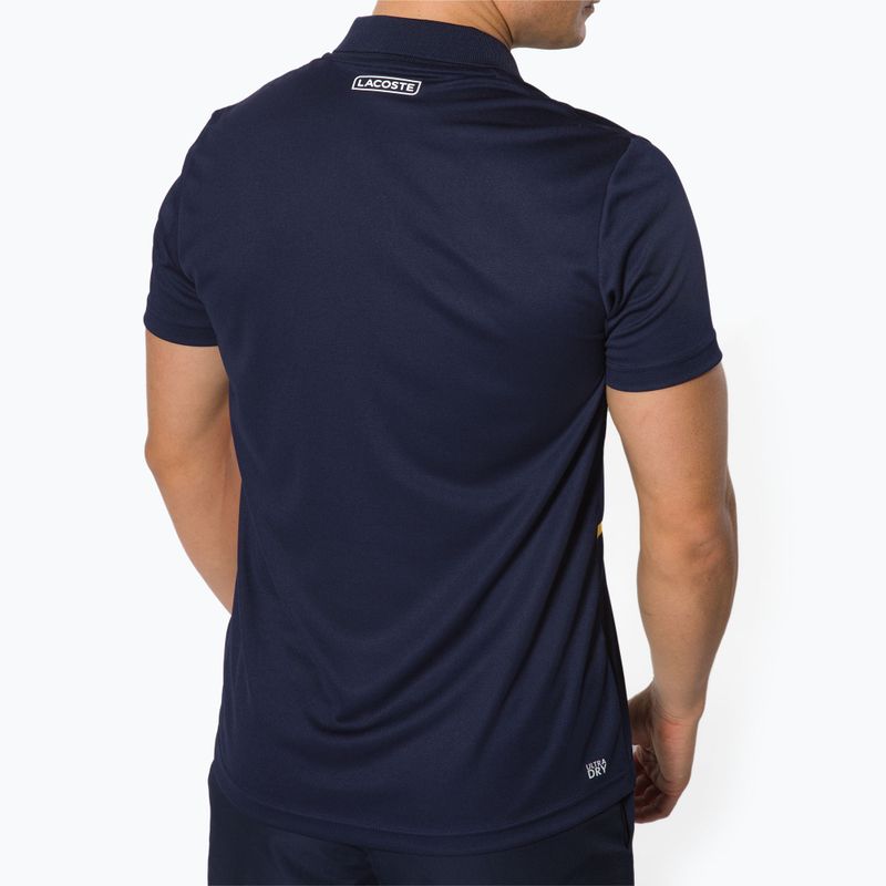 Мъжка тенис поло риза Lacoste, тъмносиня DH0866 4