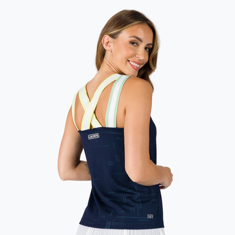Дамска тениска Lacoste в тъмносиньо TF0754 3