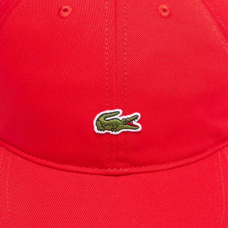 Шапка с козирка Lacoste RK0491 red 4
