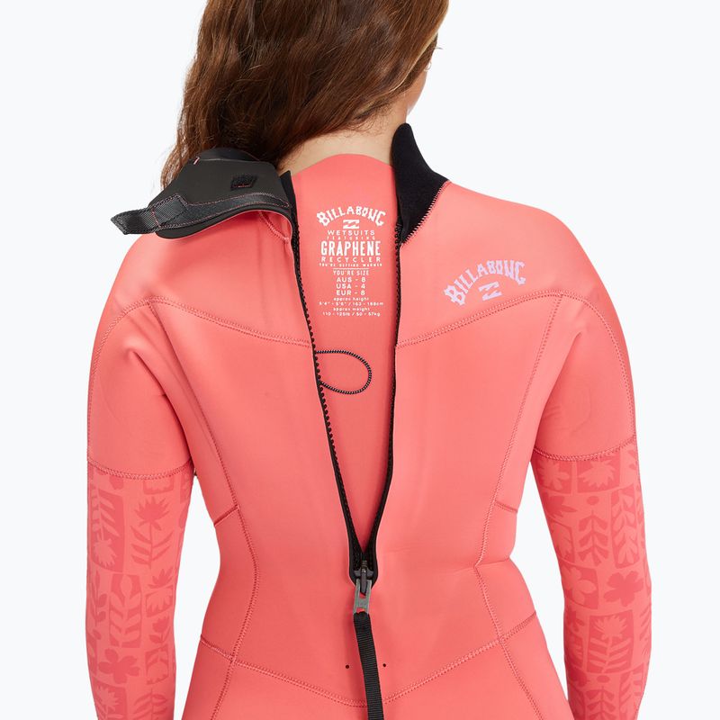 Дамски неопренов костюм за плуване Billabong 4/3 mm Synergy BZ Full vintage coral 5