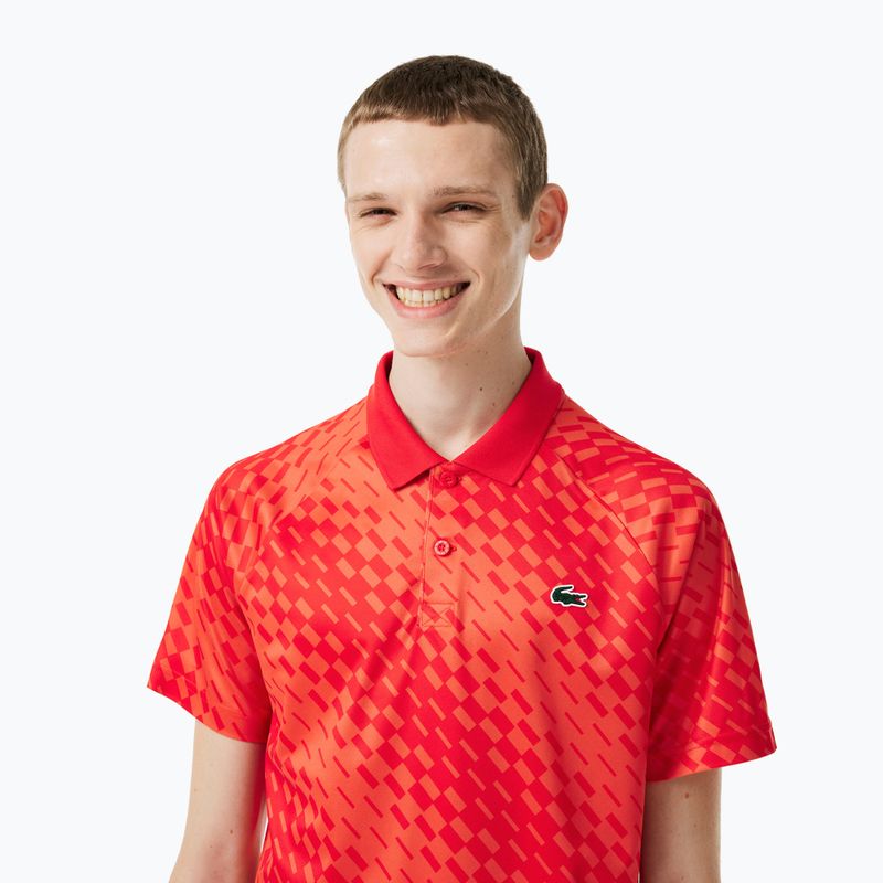 Мъжка тенис поло риза Lacoste червена DH5174 3