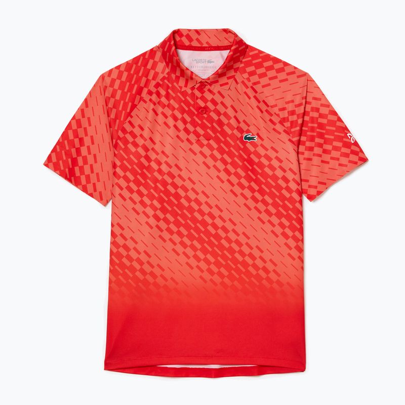 Мъжка тенис поло риза Lacoste червена DH5177 4