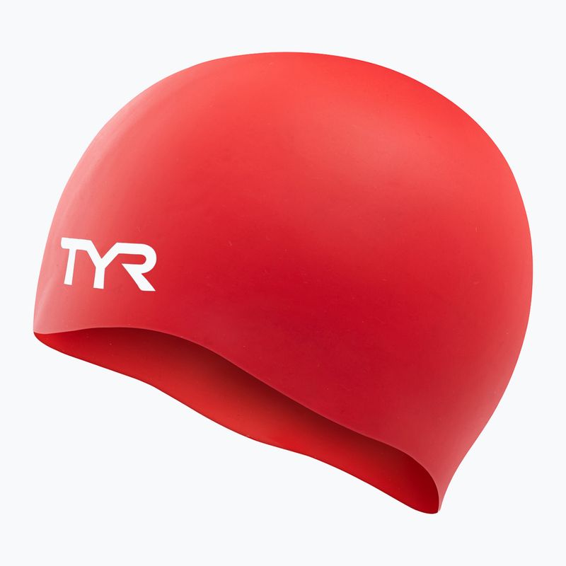 Шапка за плуване TYR Wrinkle Free red