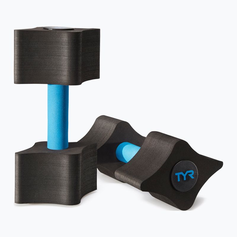 Дъмбел за аквафитнес TYR Aquatic Resistance Dumbbells black/blue