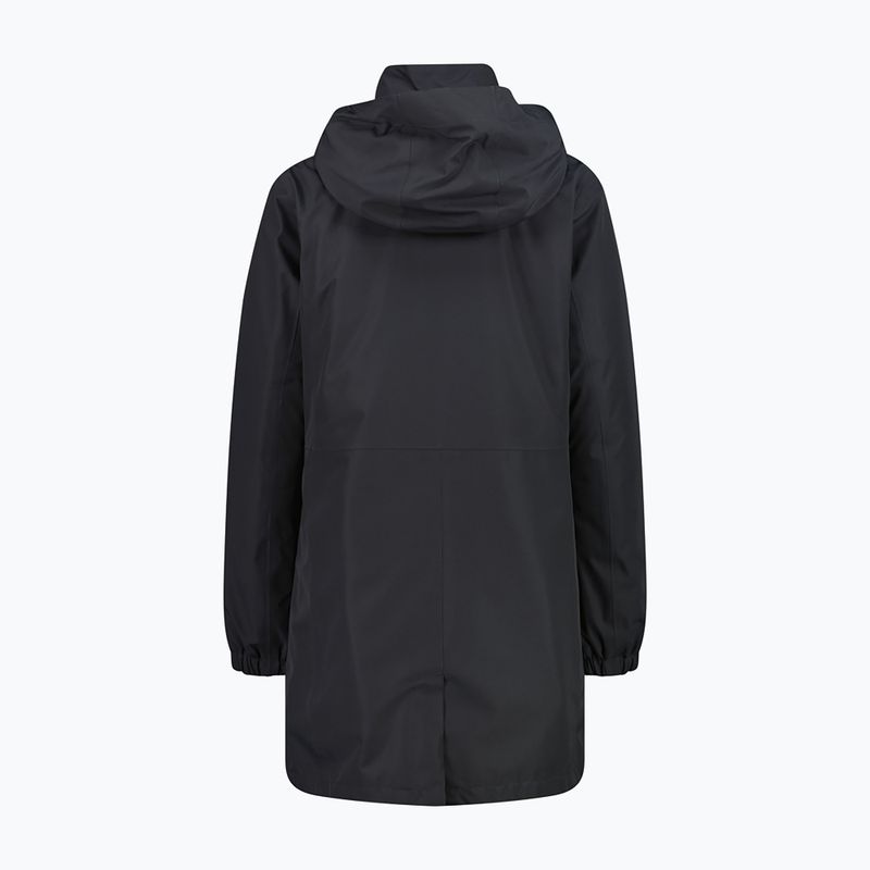 Дамски дъждобран CMP 36Z2026D Zip Hood Parka antracite 2
