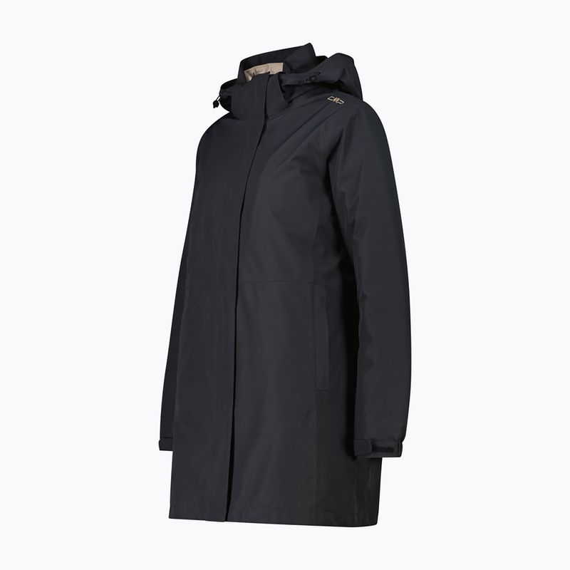 Дамски дъждобран CMP 36Z2026D Zip Hood Parka antracite 3