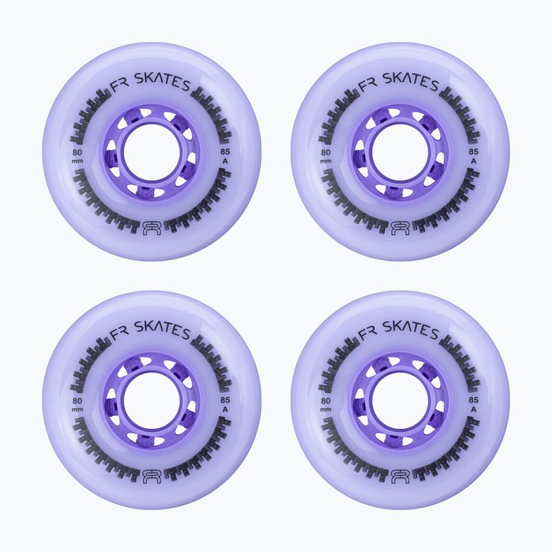 Колела за ролери FR Skates Downtown Wheel 80mm/85A X4 light purple/purple 2