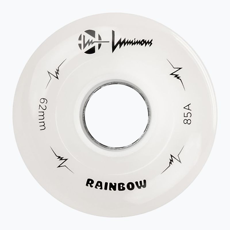 Колела за ролери FR Skates Luminous Led Quad Wheel 62mm/85A Sixies 6LED X4 rainbow/white 3