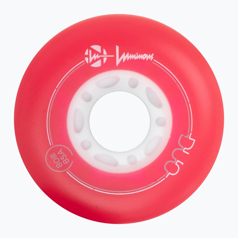 Колела за ролери Luminous Led Wheels Duo 80mm/85A X4 red/blue 3